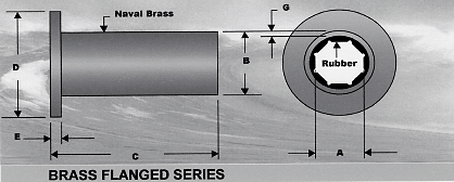 Metso Morse Naval Brass Flanged Series Bearing